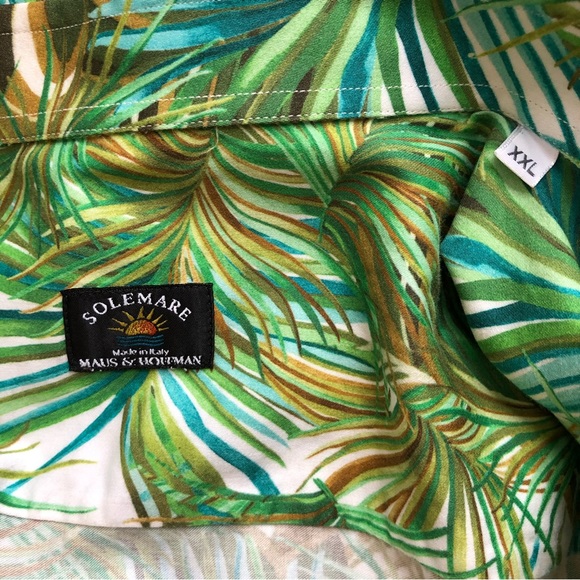 SOLEMARE Maus & Hoffman Tropical Button-down Shirt XXL - Picture 4 of 4